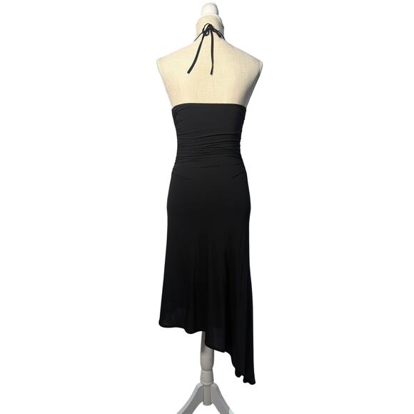 Max Studio Womens Dress XS Black Ruched Backless Date Night LBD Party Formal VTG - Picture 4 of 5